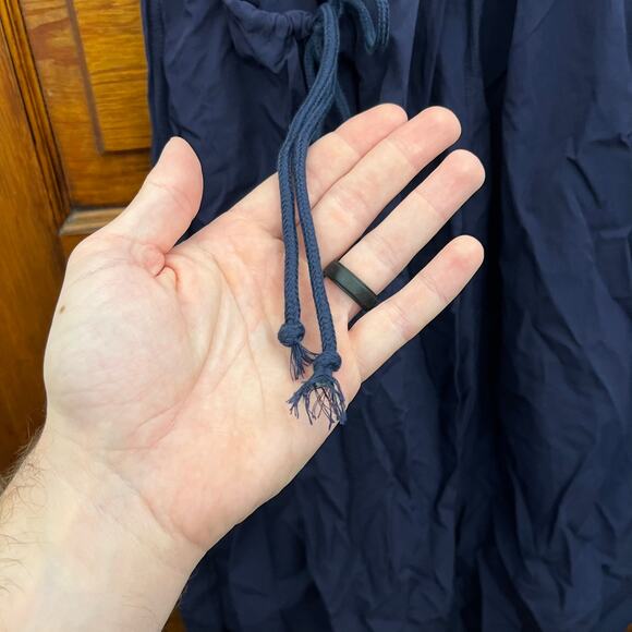 NWT Fashion Clothing Navy Wide Leg Drawstring Cargo-Style Pants Size XS - Picture 6 of 13